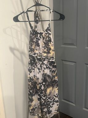 NWT Ruby Rox Black, White & Yellow Abstract Print Dress